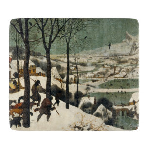 Tabla De Cortar Cazadores en la nieve (por Pieter Bruegel, el anci