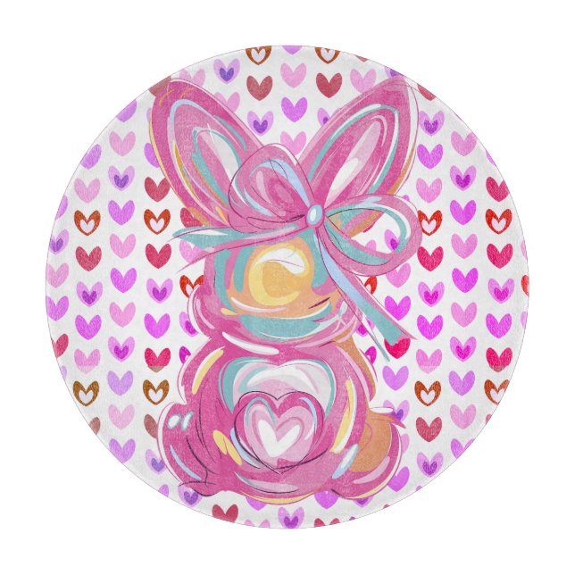 Tabla De Cortar Cebollas y corazones de primavera (Anverso)