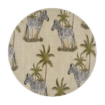 Cebras Únicas de Safari & Palmeras