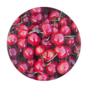 Tabla De Cortar Celebración de las cerezas orgánicas de California