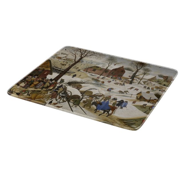 Tabla De Cortar Censo en Belén (por Pieter Bruegel) (Borde)