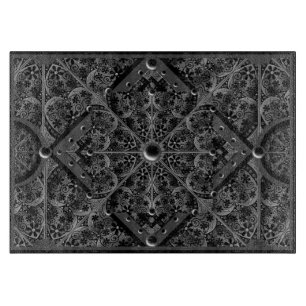 Tabla De Cortar Ceramic Lace Black