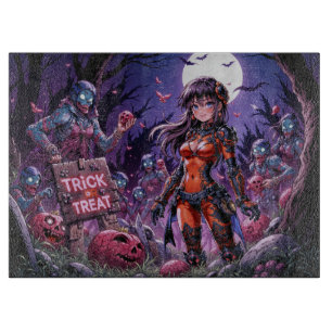 Tabla De Cortar Cerebros Regalados por Zombies Halloween Truco o T