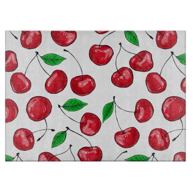 Tabla De Cortar Cerezas (Anverso)