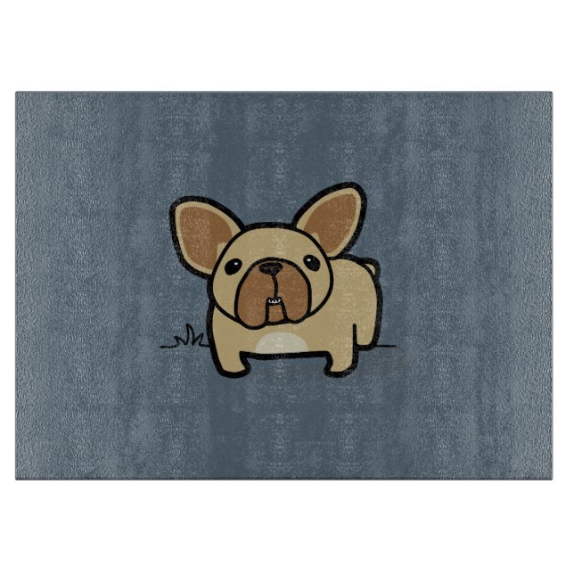 Tabla De Cortar Cervatillo Frenchie (Anverso)