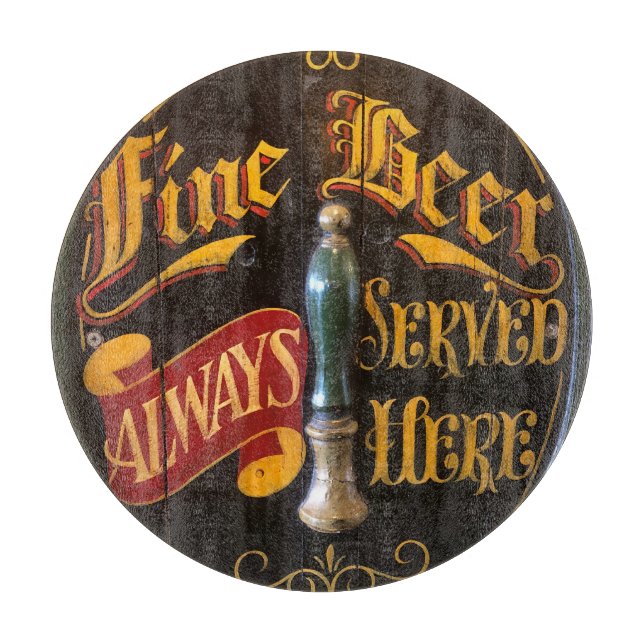 Tabla De Cortar Cerveza de pub tradicional (Anverso)