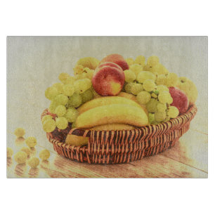 Tabla De Cortar "Cesta de Frutos" Foto Cute. ¡Hazte con una en Zaz