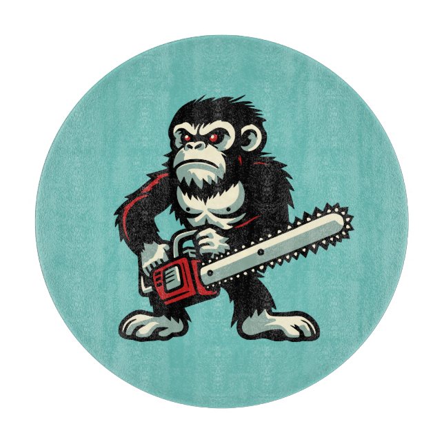 Tabla De Cortar Chainsaw Chimp (Anverso)
