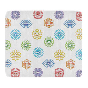Tabla De Cortar Chakra Energy Glass Cutting Board