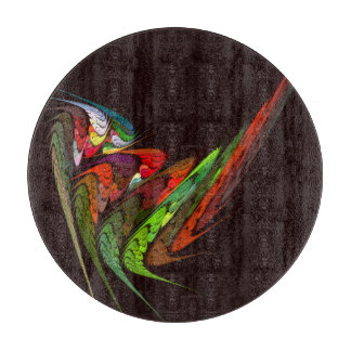 Tabla De Cortar Chameleon Resumen Círculo de Arte