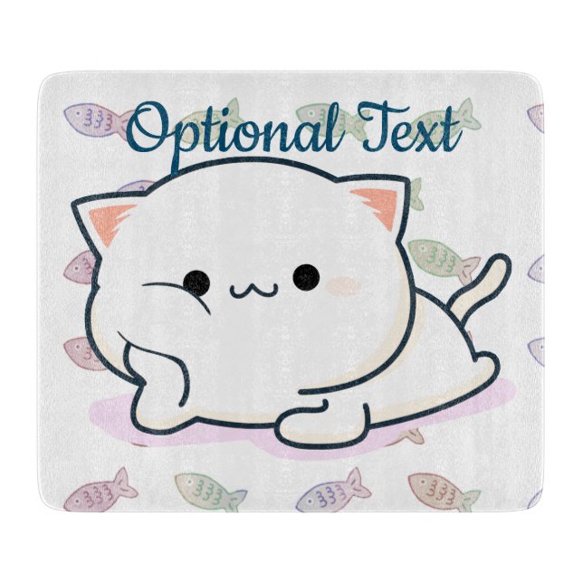 Tabla De Cortar Cheeky Kawaii Style Kitten (Anverso)