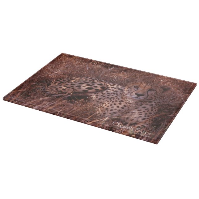 Tabla De Cortar Cheetah Stare (Borde)
