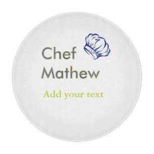 Tabla De Cortar Chef cocinero agregar nombre texto hombres cocina