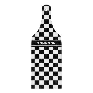 Tabla De Cortar Chequeado negro personalizado