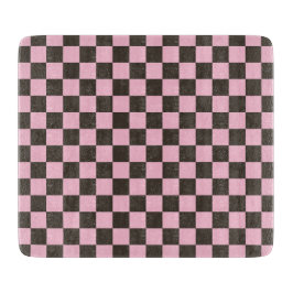 Tabla De Cortar Cherry blossom checkered board pattern