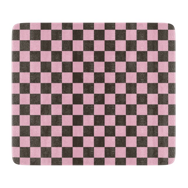 Tabla De Cortar Cherry blossom checkered board pattern (Anverso)