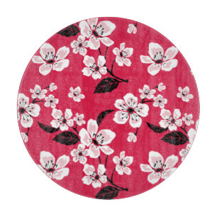 TABLA DE CORTAR CHERRY BLOSSOM - SAKURA (ROJO)