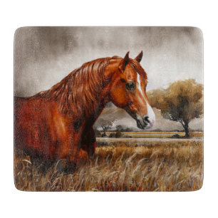 Tabla De Cortar Chestnut Morgan Horse Rusty Red