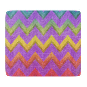 Tabla De Cortar Chevron arcoiris de Shirley Taylor