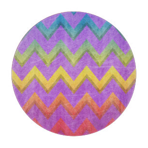 Tabla De Cortar Chevron arcoiris de Shirley Taylor