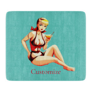Tabla De Cortar Chica de Bikini Thunder_Cove