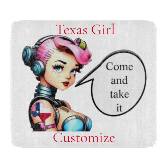 Tabla De Cortar Chica de Texas Thunder_Cove (Anverso)