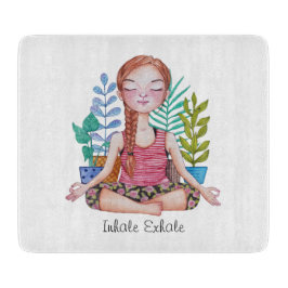 Tabla De Cortar Chica Mediador Con Plantas