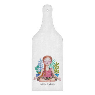 Tabla De Cortar Chica Mediador Con Plantas