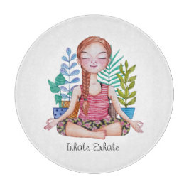 Tabla De Cortar Chica Mediador Con Plantas