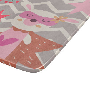 Tabla De Cortar Chica Superhéroe Bunny