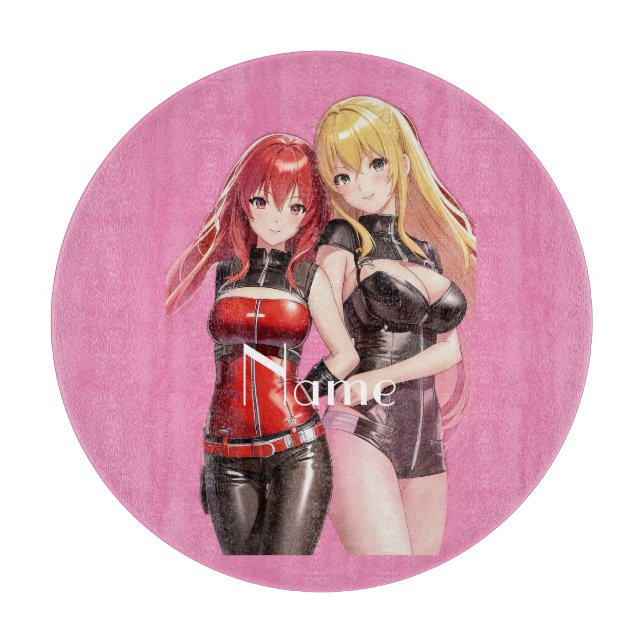 Tabla De Cortar Chicas Cuadros Anime Thunder_Cove (Anverso)