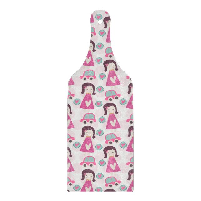 Tabla De Cortar Chicas yendo a lugares (Anverso)