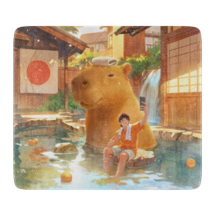 Tabla De Cortar Chigüiro gigante - Ilustracion de primavera calien