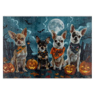 Tabla De Cortar Chihuahua Halloween Espeluznante