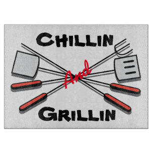 Tabla De Cortar Chillin y Grillin