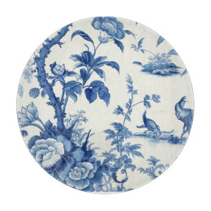 Tabla De Cortar Chinoiseries azules y blancas