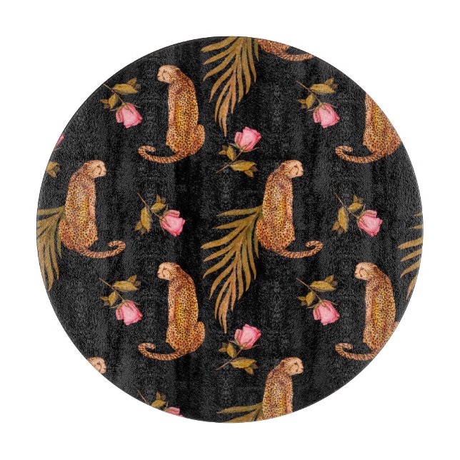 Tabla De Cortar Chitas románticas: acuarela sin costuras. (Anverso)