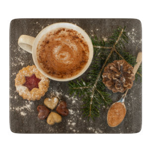 Tabla De Cortar Chocolate caliente navidades