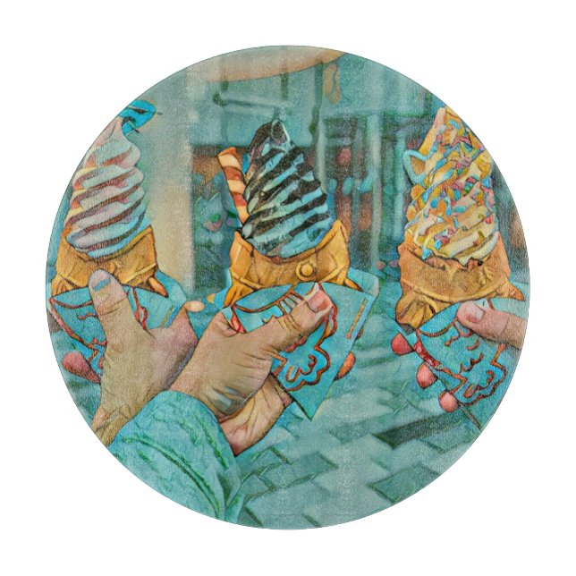 Tabla De Cortar Chocolate ice cream (Anverso)