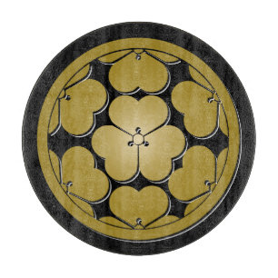 Tabla De Cortar Chosokabe Mon clan samurai japonés