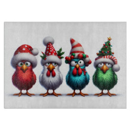 Tabla De Cortar CHRISTMAS BIRDS Cutting Board