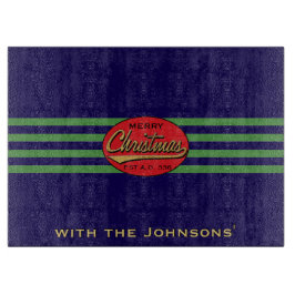 Tabla De Cortar Christmas Retro