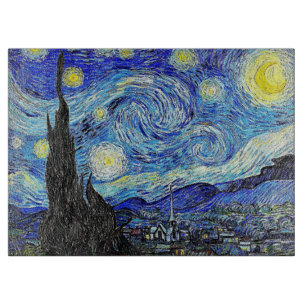 Tabla De Cortar Cielo Antiguo Noche Estrellada