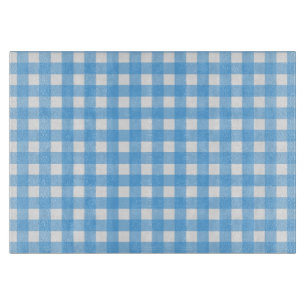 Tabla De Cortar Cielo azul gingham