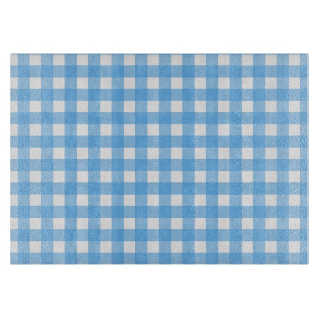 Tabla De Cortar Cielo azul gingham (Anverso)