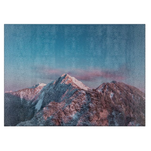 Tabla De Cortar Cielo mágico sobre la montaña Storžič, Eslovenia (Anverso)