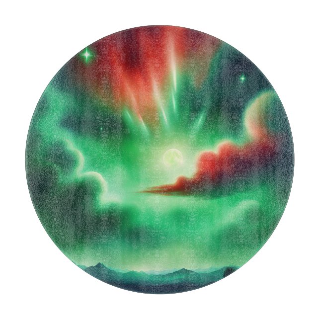 Tabla De Cortar cielo verde (Anverso)