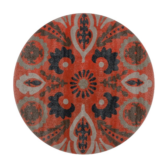 Tabla De Cortar Cinnabar Suzani II (Anverso)