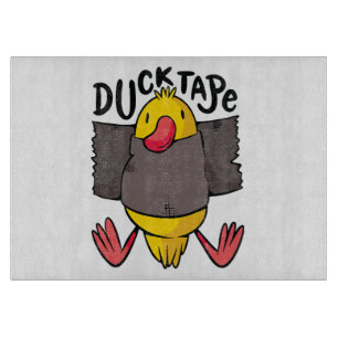 Tabla De Cortar Cinta de Pato Divertida