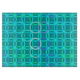 Tabla De Cortar Circulación moderna de mediados del siglo XX, turq